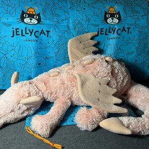 RETIRED Jellycat Rose Dragon Huge